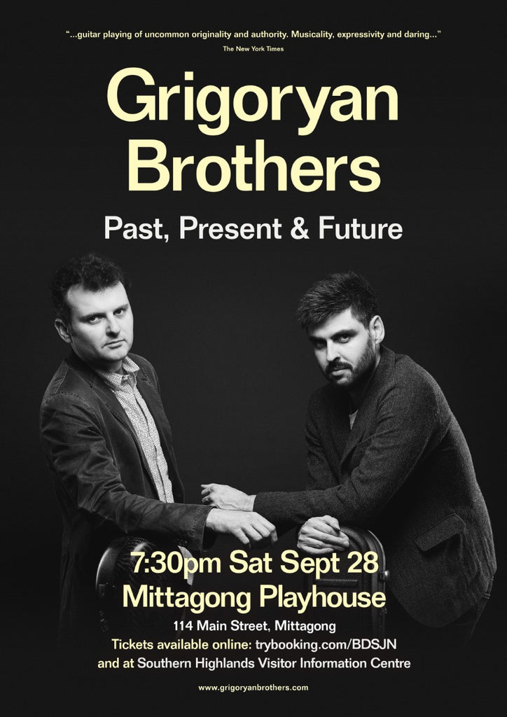 Grigoryan brothers playing at the Mittagong Playhouse