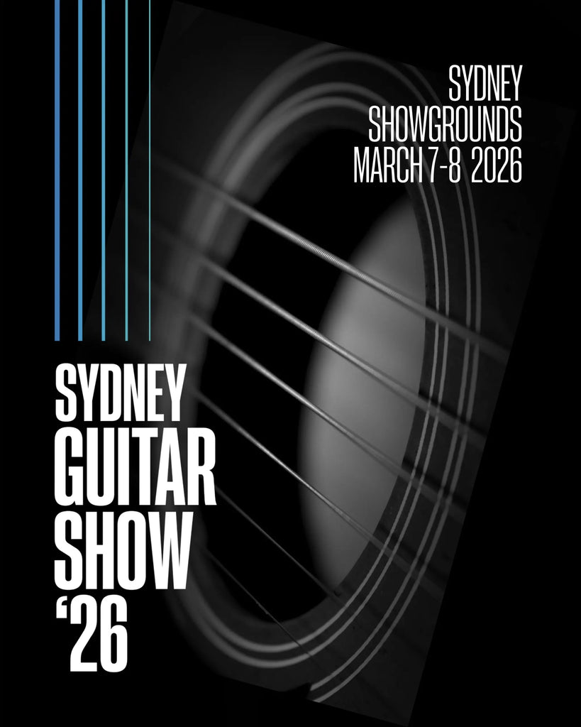 I'll be displaying guitars at the Sydney Guitar Show, Saturday the 8th and Sunday the 9th of March 2026